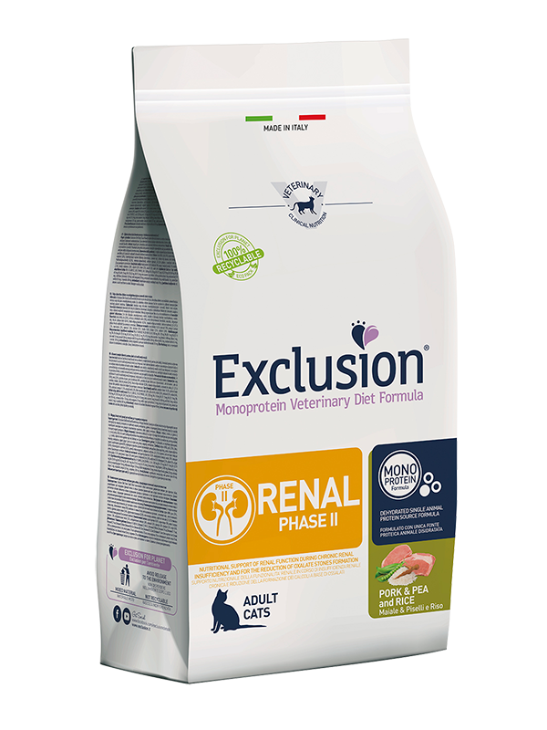 Exclusion Diet Renal Phase 2 Maiale Piselli e Riso 1,5kg Exclusion Diet Renal Phase 2 Maiale Piselli e Riso 1,5kg